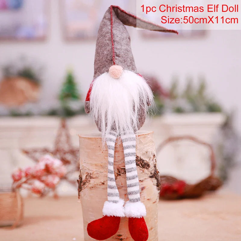 QIFU Christmas Doll Ornaments 2024 Merry Christams Decor for Home Cristmas Decor Xmas Gifts Happy New Year 2025 Navidad Noel