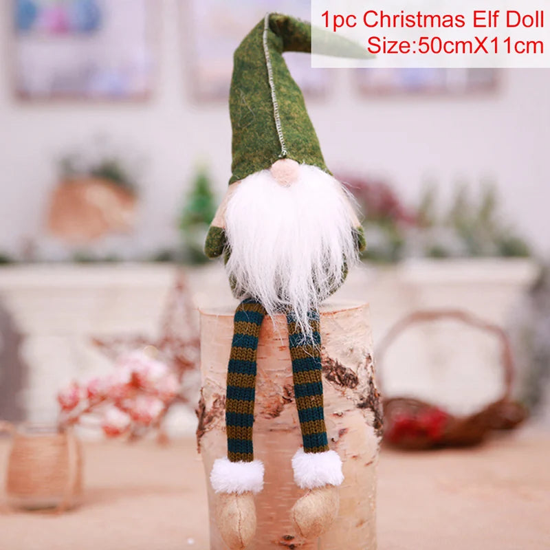QIFU Christmas Doll Ornaments 2024 Merry Christams Decor for Home Cristmas Decor Xmas Gifts Happy New Year 2025 Navidad Noel