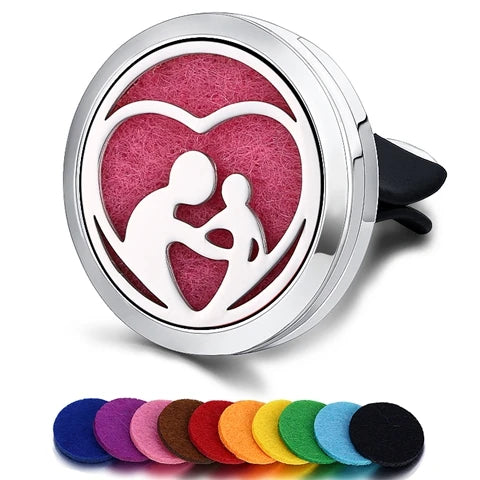 Car Air Freshener Car Perfume Diffuser Clip Car Air Auto Vent Freshener Essential Oil Perfume Locket (No Fragrance) C002