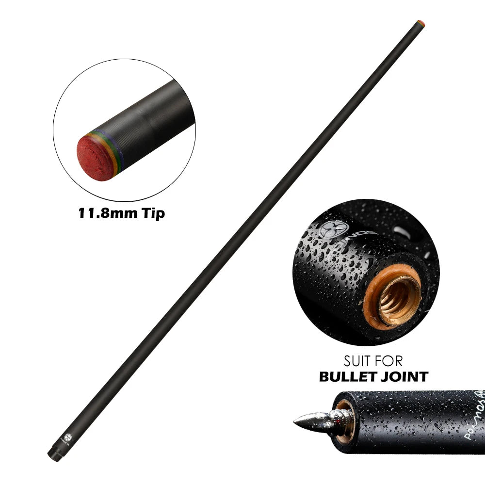 PREOAIDR 3142 POINOS Carbon Maple Single Shaft Billiard Pool Cue Stick Shaft 10.8/11.75/13mm Tip Uni-Loc Joint Bullet Shaft