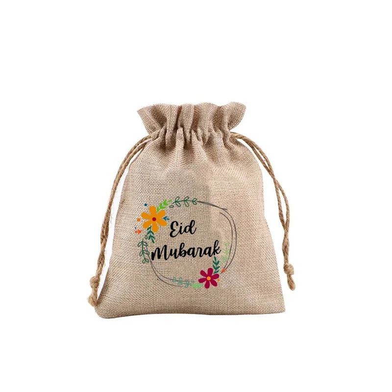 5pcs Kid Boy Girl Eid Ramadan Mubarak Gift Present Bags Money Wallet Happy Al Adha Muslim Islamic Kareem Iftar Party Decoration
