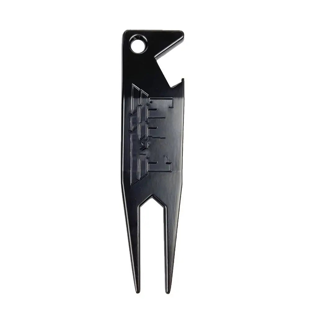 2 in 1 Metal Golf Divot Repair Tool Golf Club Groove Cleaner Golf Putting Green Fork Golf Pitchforks Golf Accessories