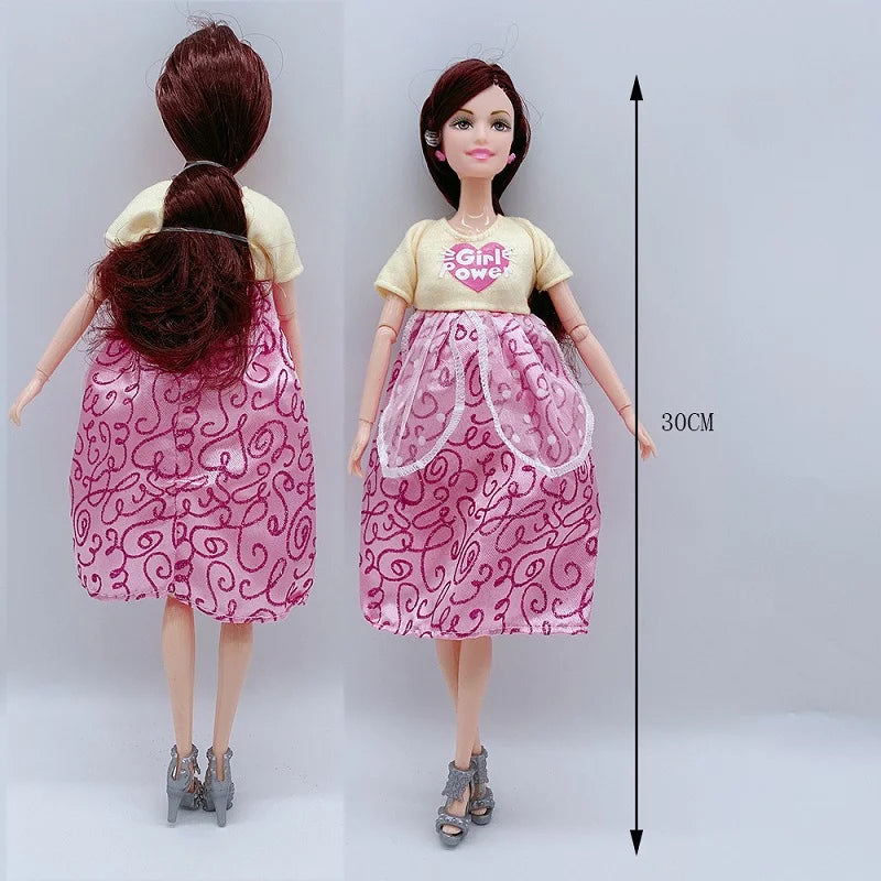 Newest Handmade Doll Accessories Baby Dolls Pregnant Mom Lady Father Dad Ken for Barbie Game Christmas Birthday Present Gift