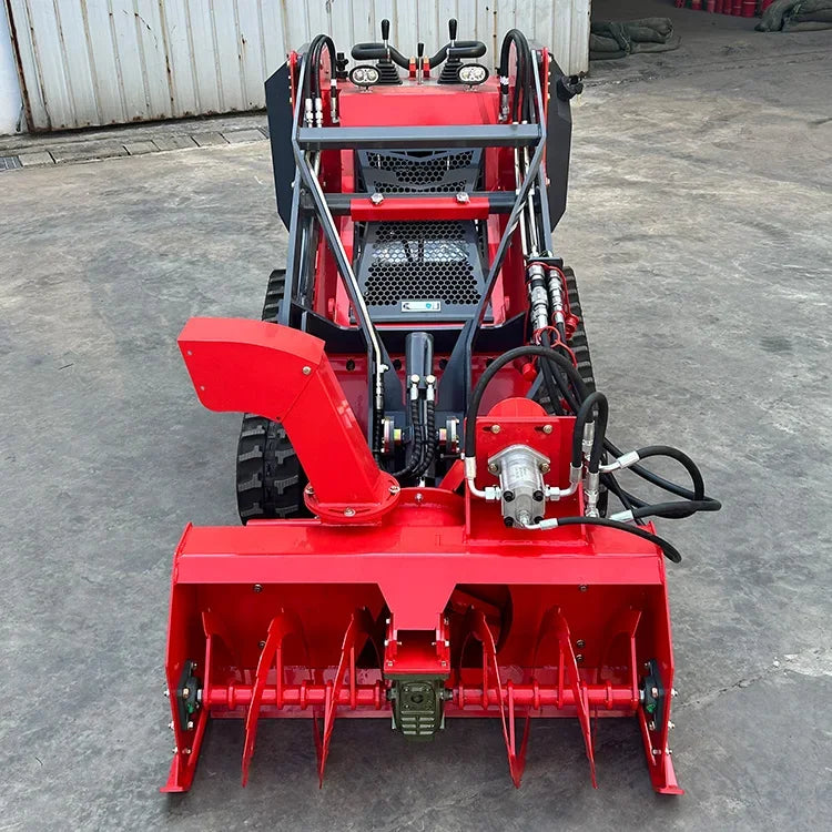 Derette Factory Direct Sale Snow Thrower Blower Snowplow Snow Sweeper for DRT450 Mini Skid Steer Loader Front End
