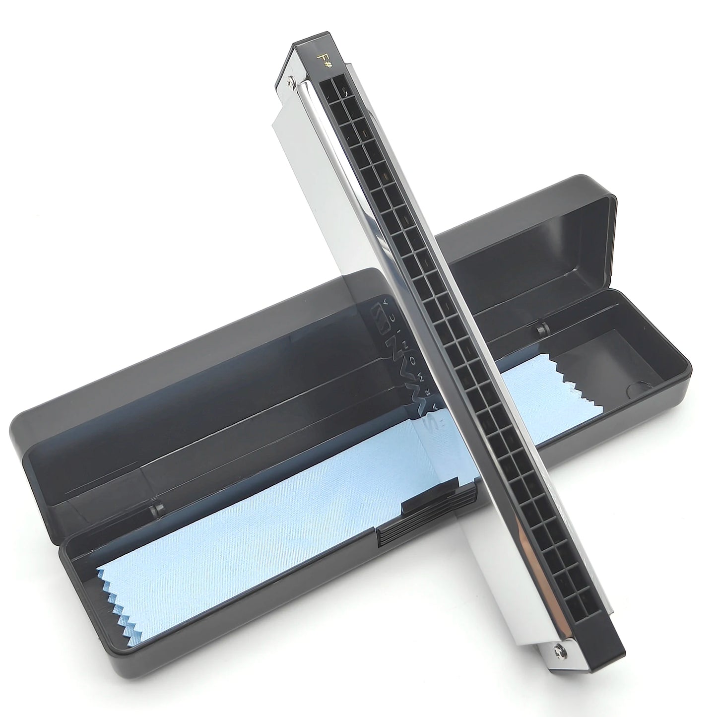 Swan Harmonica 24 Hole Polyphonic Harmonica C Key a/B/D/E/F/G/a #/C #/D #/F #/G # Professional Tremolo Harmonica for Beginners