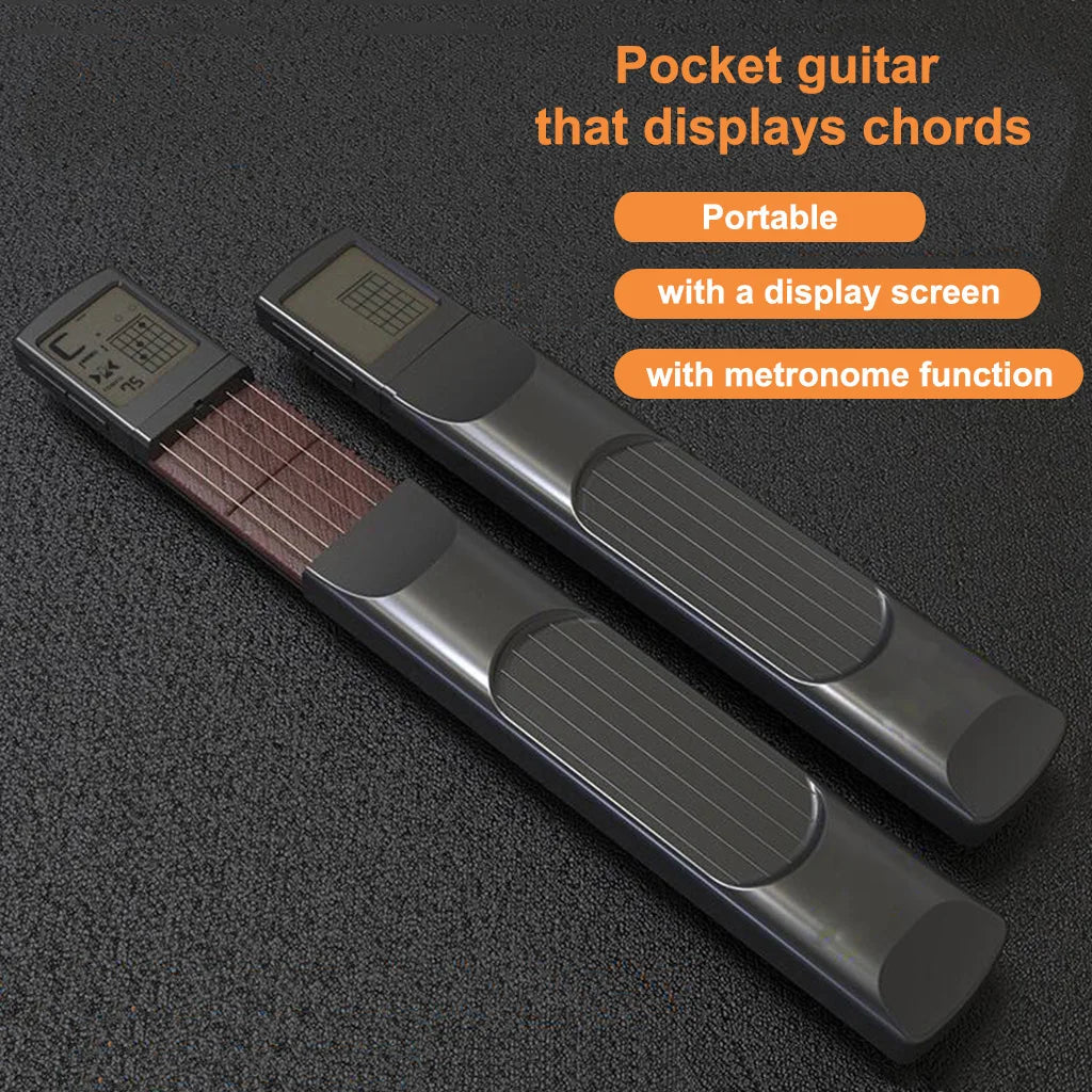 Mini Portable 6-Tone Pocket Guitar Trainer Practice for Beginner New