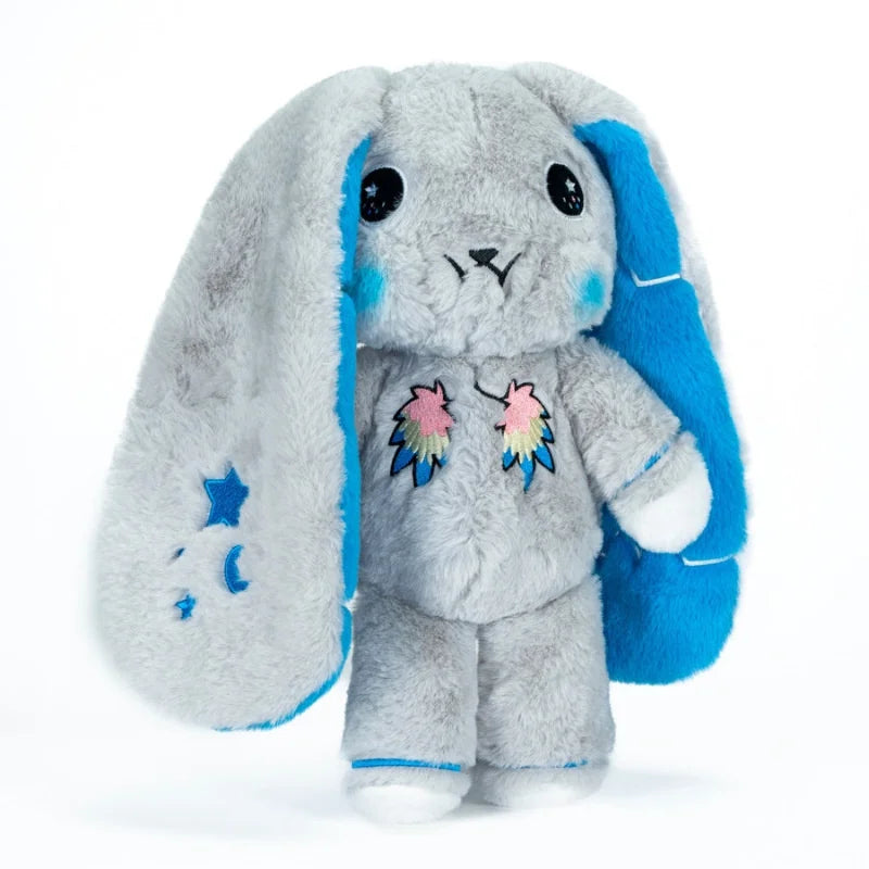 30cm Dreadfuls Non Binary Rabbit Plush Toy Pillow Horror Goth Bunny Stuffed Soft Animal Doll Home Decor Peluches Pillow Kid Gift