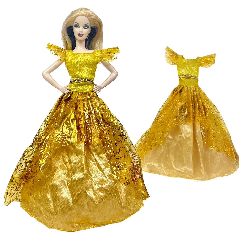 NK 1 Pcs 30CM Princess Wedding Dress Noble Party Gown for Barbie Doll Accessories Fashion Clothes Gift for Girl' 1/6 Doll Toy JJ