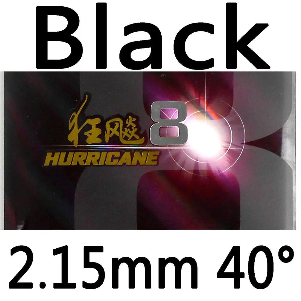 DHS Hurricane 8 Hurricane8 Pips in Table Tennis Rubber With Sponge PingPong Rubber