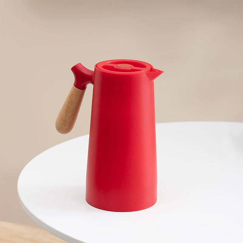 1000ML Insulation Kettle Hot Water Bottle With Handle Nordic Style Large Capacity Thermos Removable Teapot Household Coffee Pot