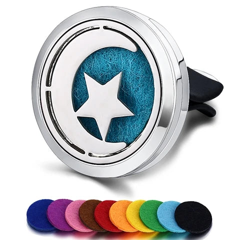 Car Air Freshener Car Perfume Diffuser Clip Car Air Auto Vent Freshener Essential Oil Perfume Locket (No Fragrance) C002