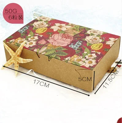 20pcs Gift Box Kraft Paperboard Box Cookie Packaging Box Macaron Box Diwali Gifts Boxes for Sweets Chocolate Box Packaging