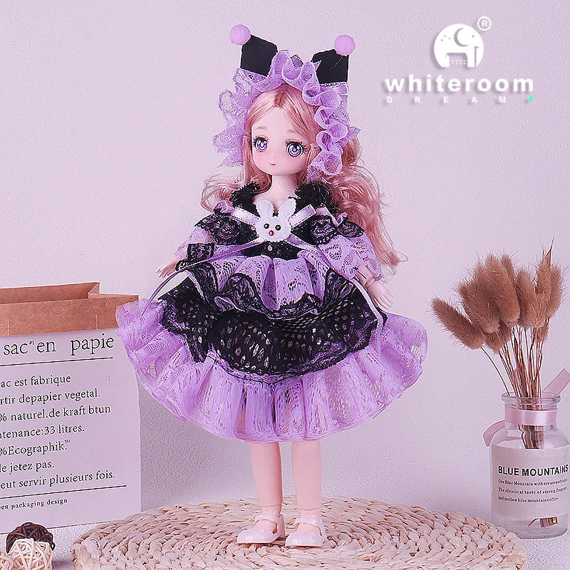 1/6 Bjd Doll Wedding Dress Anime Action Figures Full Set Spherical Jointed Doll for Children's Toys Girl Cosplay Free Shipping