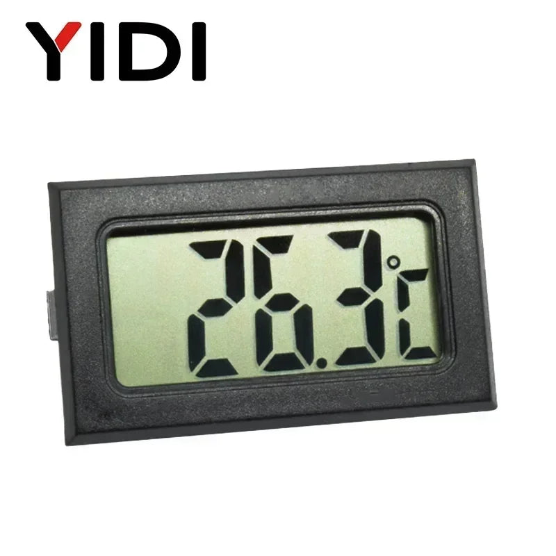 Mini Digital LCD Thermometer Hygrometer Gauge Freezer Tester Temperature Sensor Humidity Meter Detector Monitor Indoor Pet Car