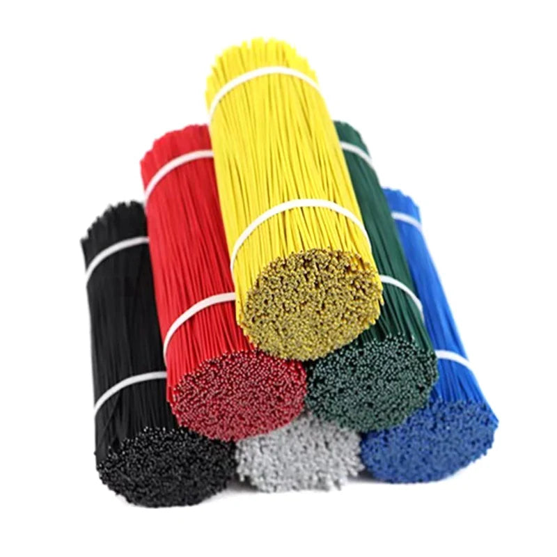 100pcs Gardening Cable Ties Reusable Oblate Iron Wire Bonsai Flower Cucumber Vine Climbing Plants Cable Tie
