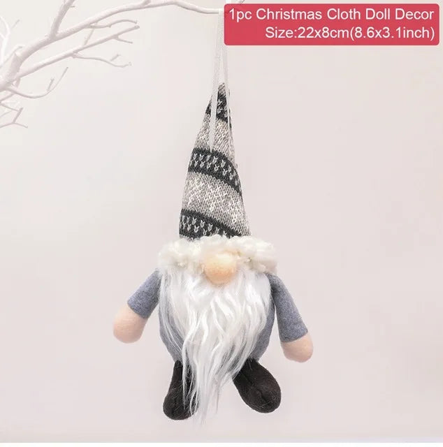 Christmas Faceless Gnome Christmas Ornaments Merry Christmas Decoration for Home Navidad Pendants Cristmas Gifts New Year 2023