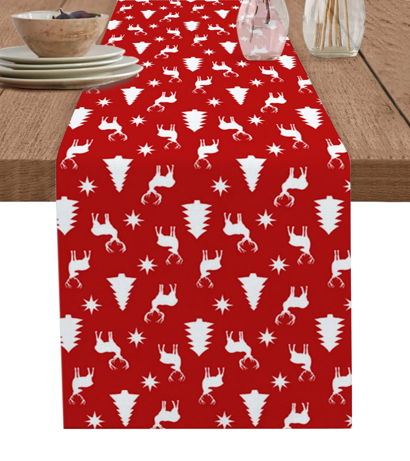 Christmas Christmas Tree Christmas Gnome Wedding Decorations Coffee Table Decor Tablecloth Table Kitchen Decorative Table Runner