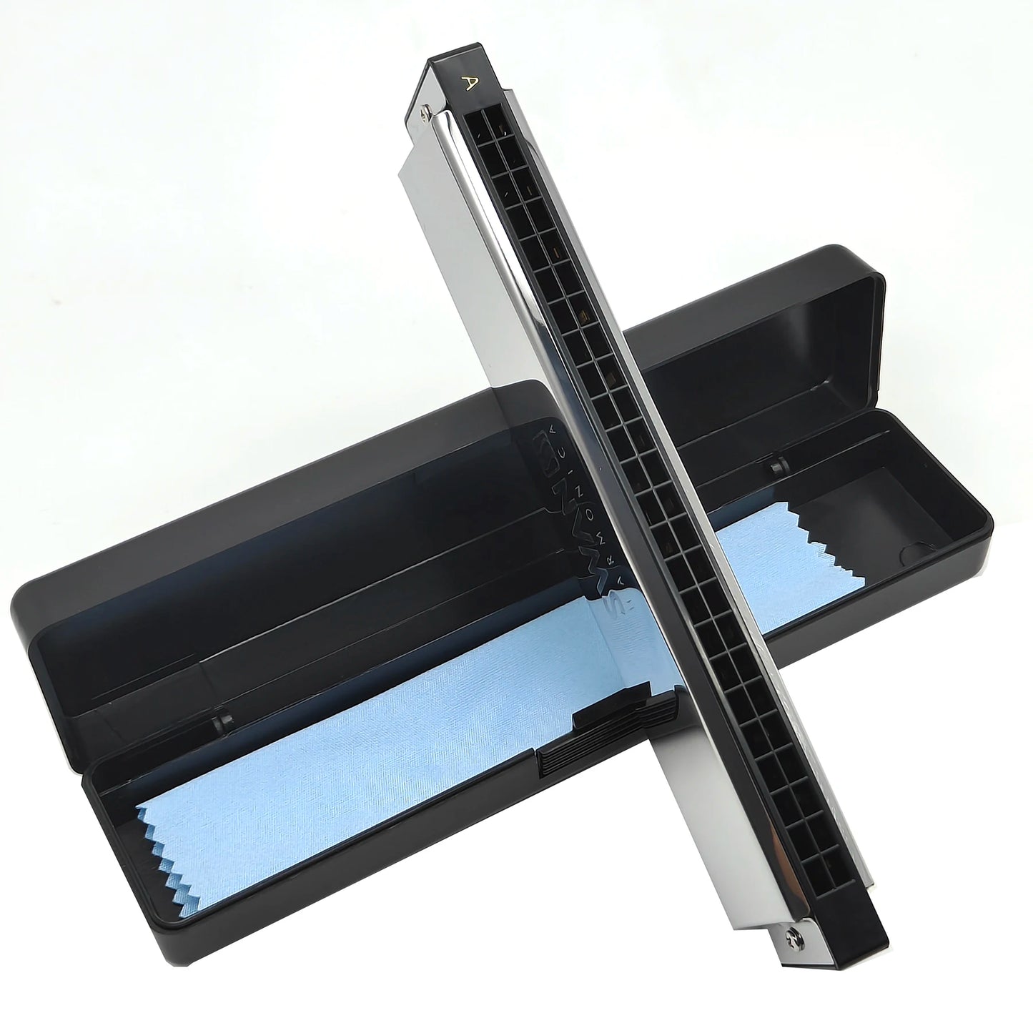 Swan Harmonica 24 Hole Polyphonic Harmonica C Key a/B/D/E/F/G/a #/C #/D #/F #/G # Professional Tremolo Harmonica for Beginners