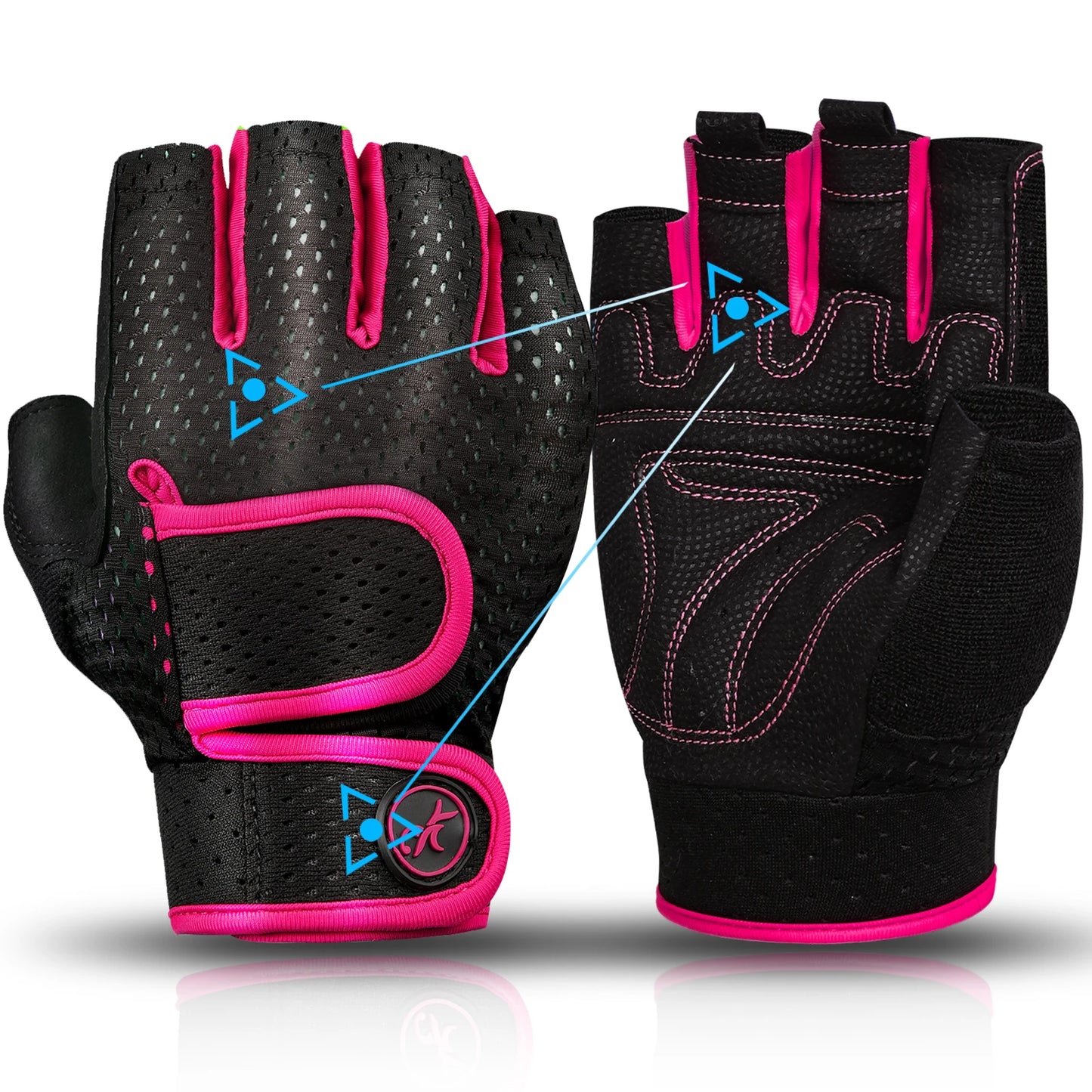 MOREOK Gym Gloves Non-Slip 3MM Pads Pull Up Power Training Weight Lifting Gloves Kettlebell Workout Exercise Fitness Gloves Men
