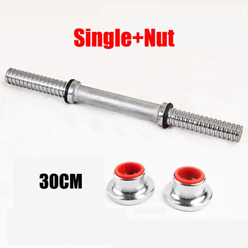 Fitness Dumbbell Bar With Clamps 25mm Adjustable Weight Standard Threaded Dumbbell Handle Home Gym Dumbbell Training Accessories