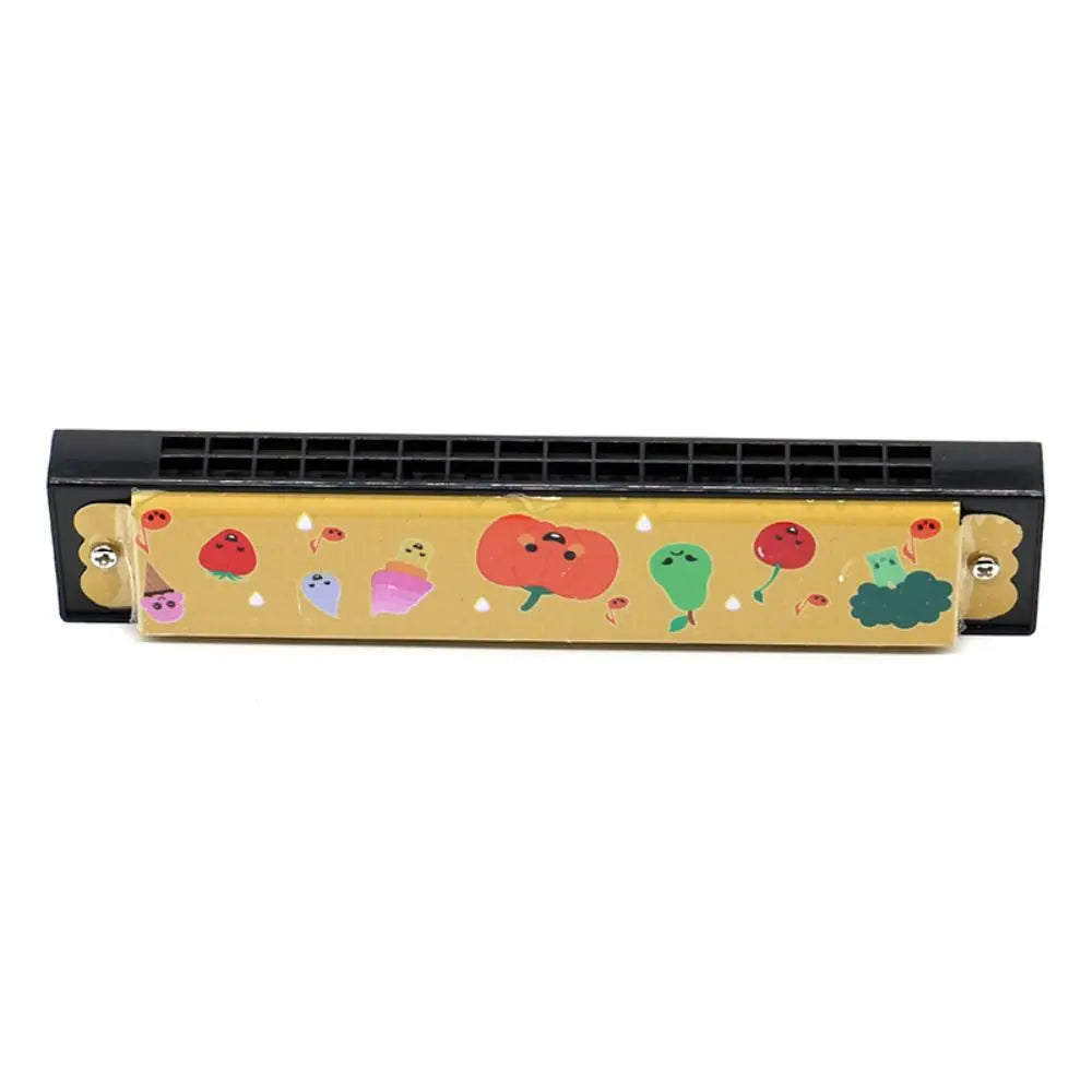 Metal Painted Harmonica 16 Holes Educational 16 Holes Harmonica Cute Montessori Mouth Organ Children Gift