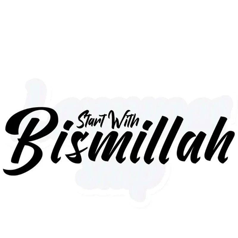 5pcs Start With Bismillah Cutlery Holder Bags Eid Mubarak Ramadan Kareem Al-Fitr Muslim Islamic Iftar Table Decoration Mom Gift