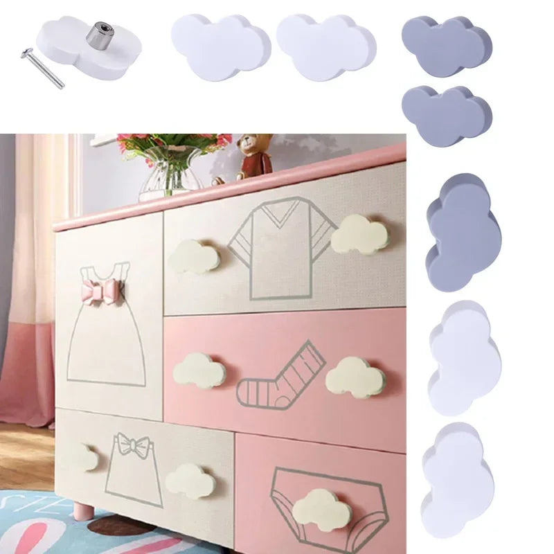 2/4/6/10Pcs Cartoon Furniture Handles Children Room Knobs Handles for Cabinets Drawer Pull Handle Door Knob for Cabinet Pulls