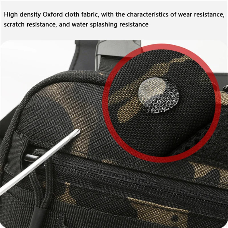 New Fishing Chest Bag Men Training Bags Waterproof Molle Nylon Climbing Camping Backpacks Outdoor Travel Vest Backpack Waist Bag