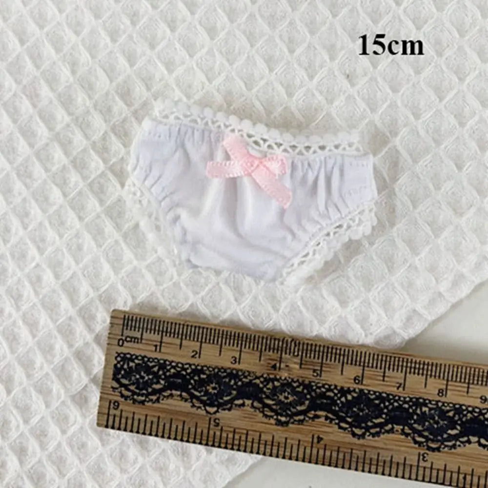 1PC Multistyles Doll Fashion Clothes High Quality Cotton Lace Underwear Doll Panties for 1/11 Ob11 Dolls for 1/12bjd Doll