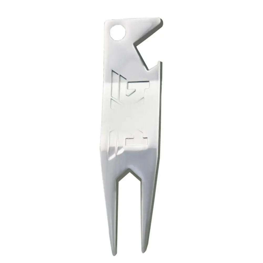 2 in 1 Metal Golf Divot Repair Tool Golf Club Groove Cleaner Golf Putting Green Fork Golf Pitchforks Golf Accessories