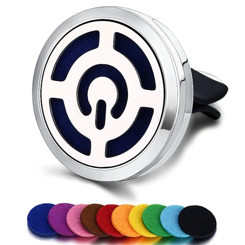 Car Air Freshener Car Perfume Diffuser Clip Car Air Auto Vent Freshener Essential Oil Perfume Locket (No Fragrance) C002