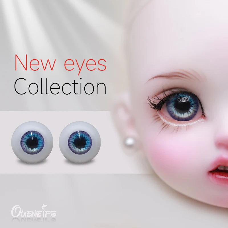 BJD Eyes Resin 8mm to 20mm Handscraft Colourful Flat Base Life Like Anime Eye Dolls Accessories