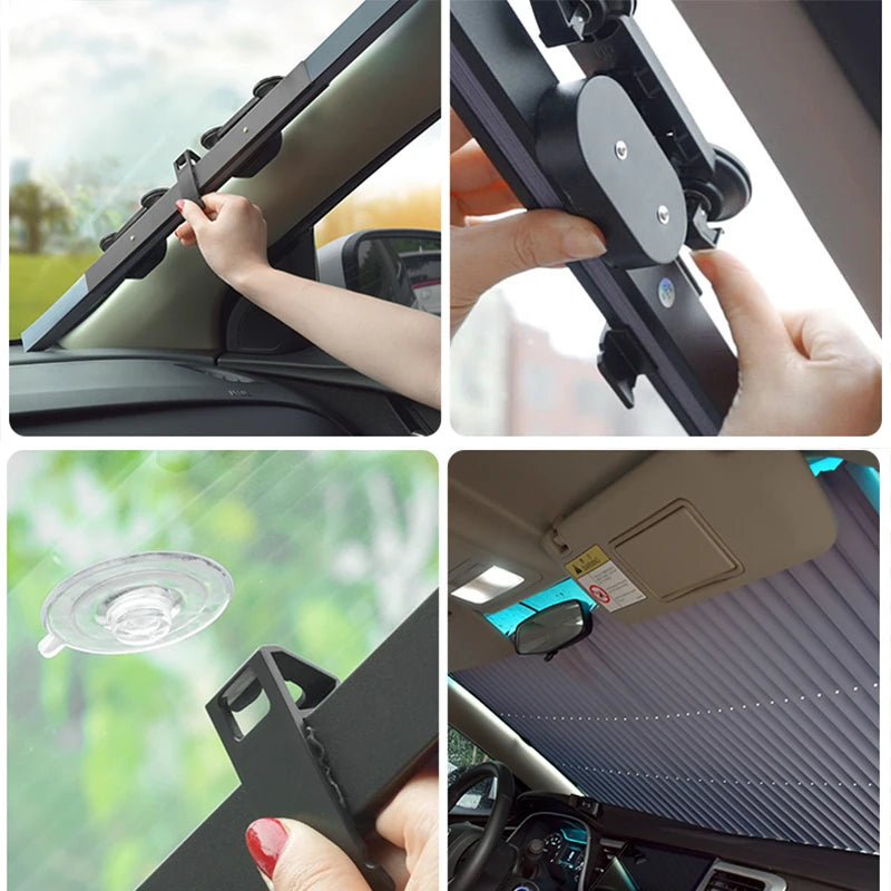 Car Sun Shade Car-Covers Sunshades Automobiles Dashboard Window Covers Auto Windscreen Cover Interior UV Protector Accessories