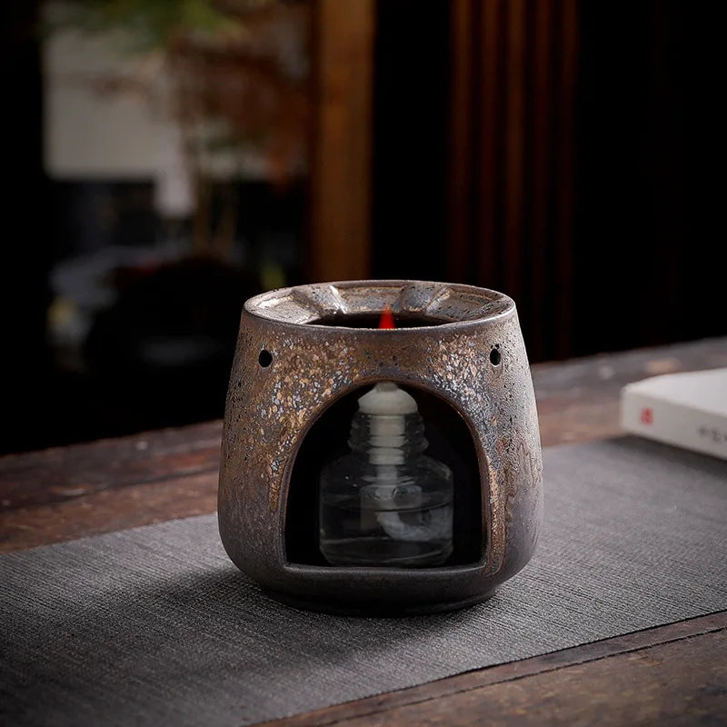 350ml Japanese Style Coarse Pottery Teakettle Long Handle Teapot Handmade Retro Large Capacity Tea Cup Kung Fu Tea Teaware