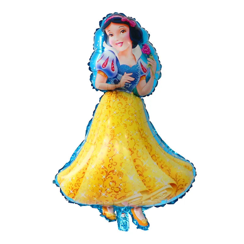 5Pcs Large Disney Princess Balloon 90*55cm Snow White Cinderella Elsa Air Globo Girl‘s Birthday Party Decorations Kids Toys Gift