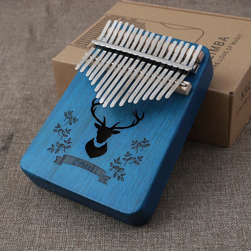 Kalimba 17 Keys Thumb Piano High Quality Wood Mahogany Mbira Body Afircan Sanza With Kalimba Bag Creative Music Box Finger Piano