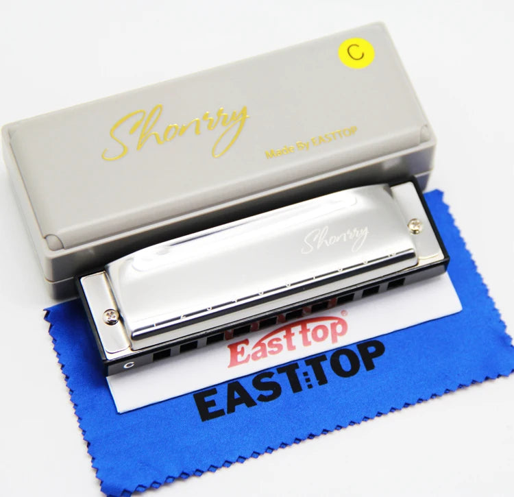 EASTTOP New Diatonic Shonrry Harmonica Professional Harmonica for Beginners and Performers With 12 Keys