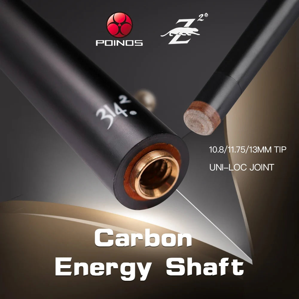 PREOAIDR 3142 POINOS Carbon Maple Single Shaft Billiard Pool Cue Stick Shaft 10.8/11.75/13mm Tip Uni-Loc Joint Bullet Shaft