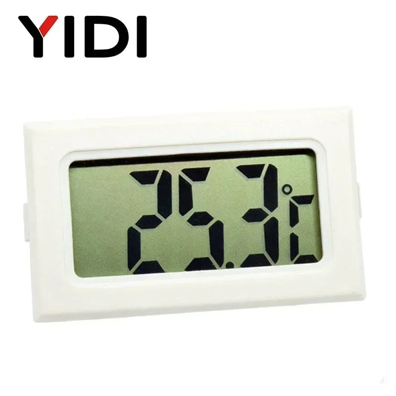 Mini Digital LCD Thermometer Hygrometer Gauge Freezer Tester Temperature Sensor Humidity Meter Detector Monitor Indoor Pet Car