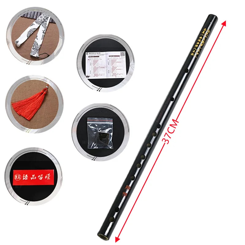 High Quality Bamboo Flute Professional Woodwind Musical Instruments C D E F G Key Chinese Dizi Transversal Flauta