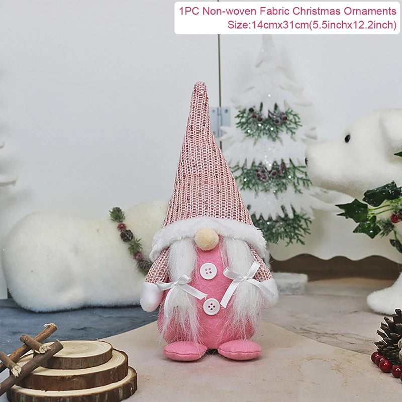 Christmas Faceless Gnome Christmas Ornaments Merry Christmas Decoration for Home Navidad Pendants Cristmas Gifts New Year 2023