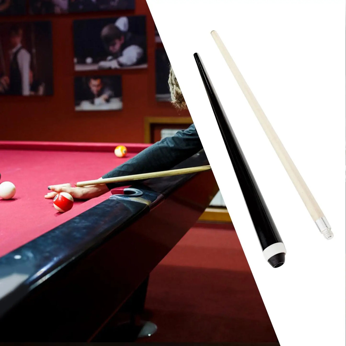 Billiard Pool Cue Stick Pool Cue Bridge Stick for Game Practice Competition