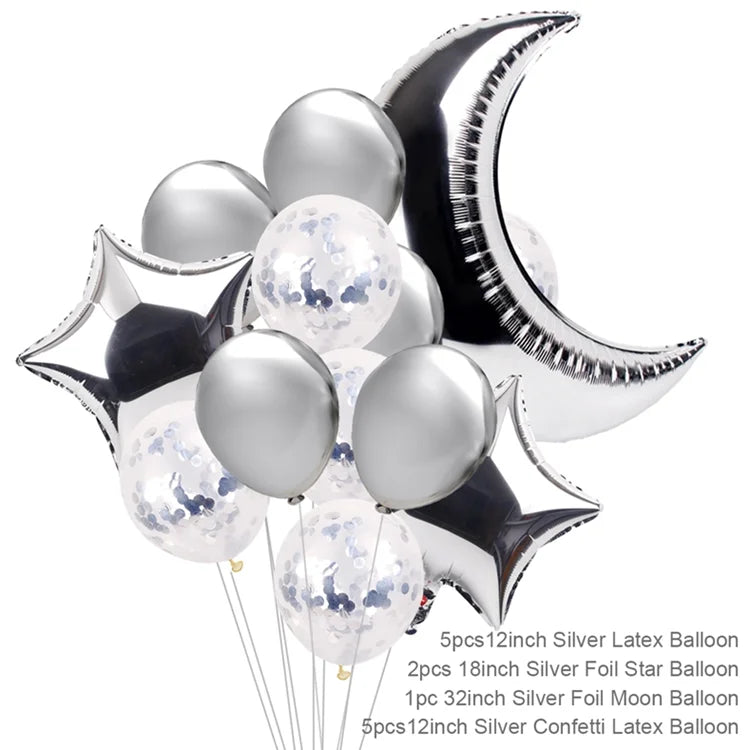 Eid Mubarak Banner Bunting Balloons Plates Tablecloth Kareem Ramadan Decoration for Home 2024 Muslim Islamic Party Supplies