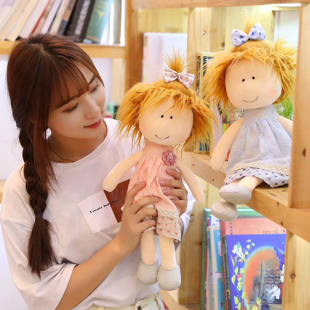 35cm/45cm New Cute Cartoon Little Sister Plush Dolls Girl in the Skirt Doll Kids Girls Toys Children Birthday Christmas Gifts