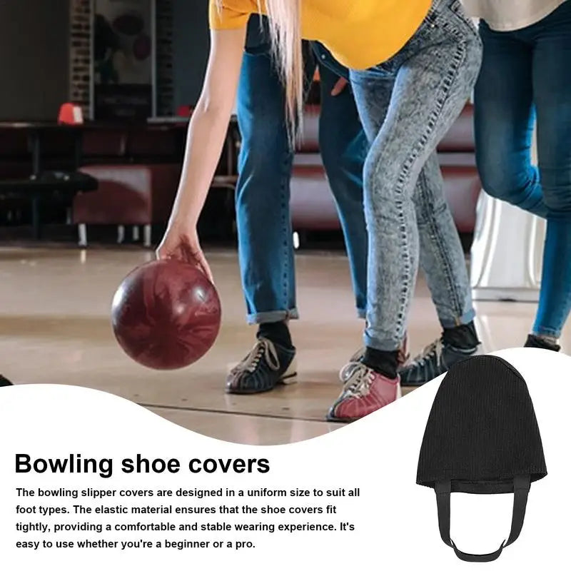 Bowling Shoe Covers Women Indoor Shoe Covers for Bowling Smooth Sliding Bowling Sliders Average Professional Player Beginner