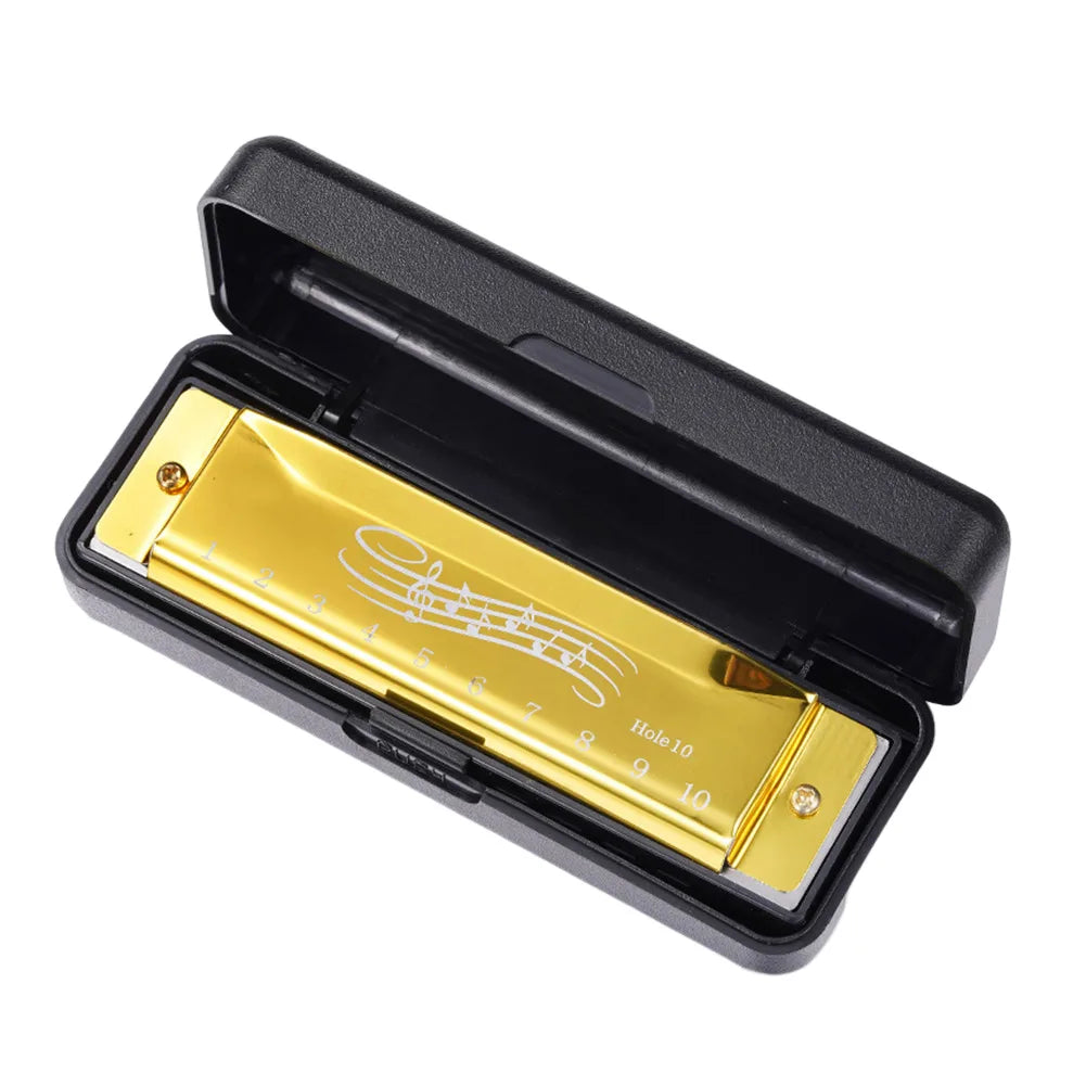 Portable 10 Hole 20 Tone Harmonica Mini Harmonica Early Educational Music Instrument Toys Easy Learning Adults Children Gift