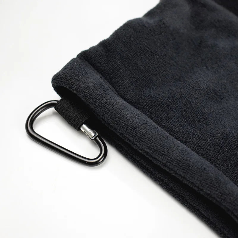 1PC Golf Ball Cleaning Towel Club Towel Outdoor Hook Towel Microfiber Velvet Outdoor Convenient Hhanging Waist Sports Club Cloth