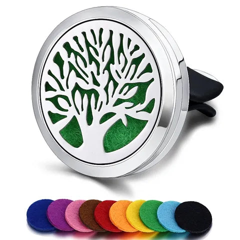 Car Air Freshener Car Perfume Diffuser Clip Car Air Auto Vent Freshener Essential Oil Perfume Locket (No Fragrance) C002