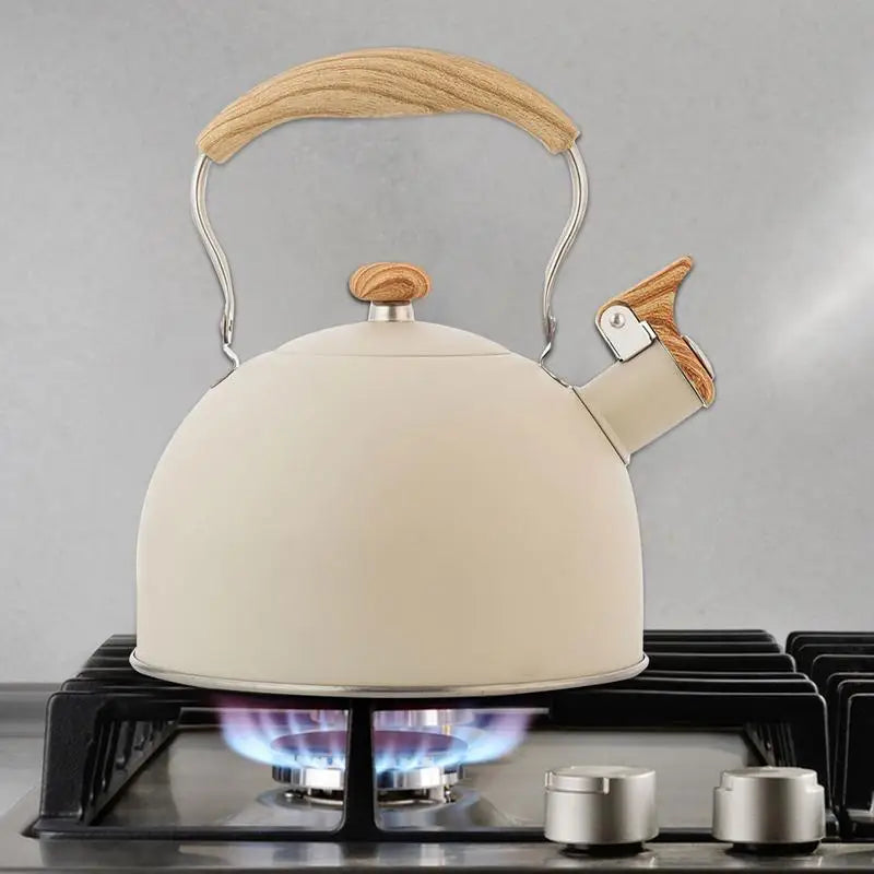 Whistling Kettle 2.5L Stainless Steel Whistle Tea Kettle Water Bottle Tea Pot Kitchenware for Gas Stove Induction Cooker