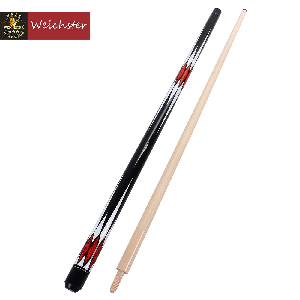 Weichster 3 Cushion Carom Billiard Pool Cue Stick Wooden Joint Cue With Glove